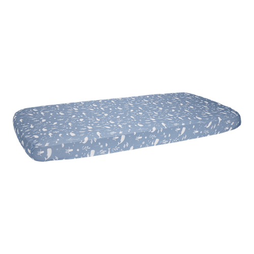Picture of Fitted cot sheet Ocean Blue