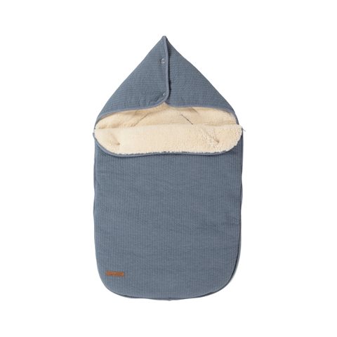 car seat footmuff blue