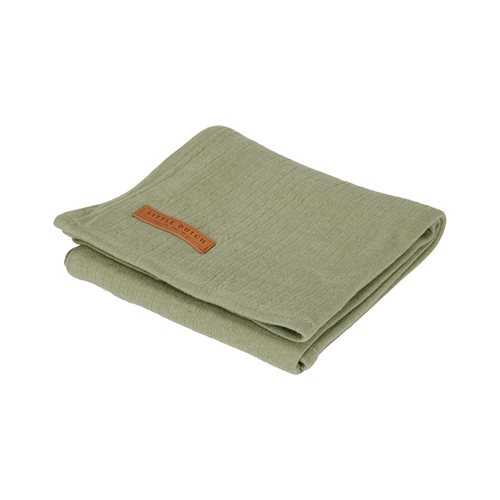 Musselintuch Swaddle 120 x 120 Pure Olive 