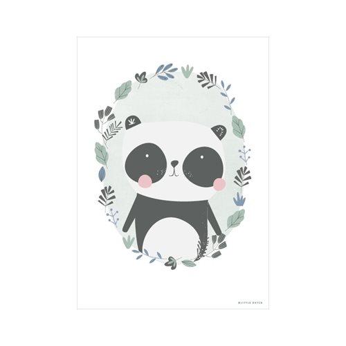 Picture of Poster Panda mint