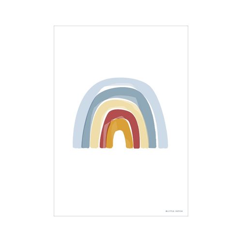 Picture of Poster Rainbow Alphabet Blue - A3