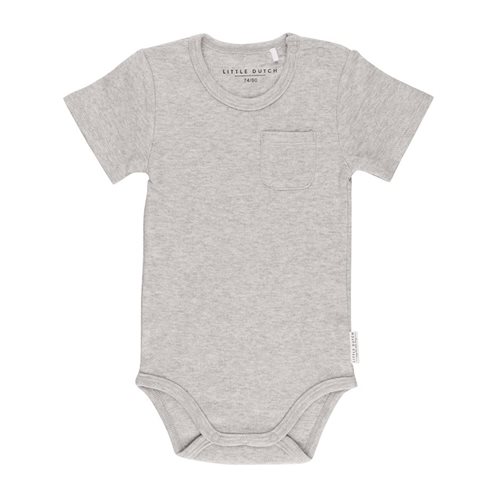 Picture of Baby bodysuit short sleeves 50/56 - Grey Melange