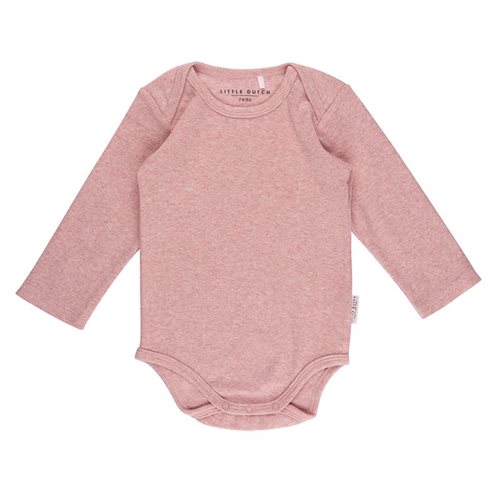 Body manches longues 62/68 - Pink Melange