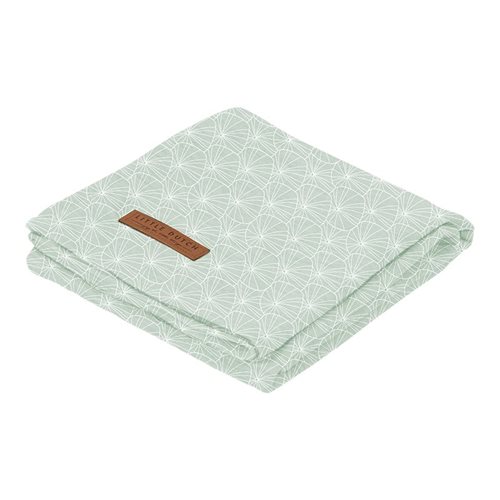Picture of Swaddle 120 x 120 Lily Leaves Mint