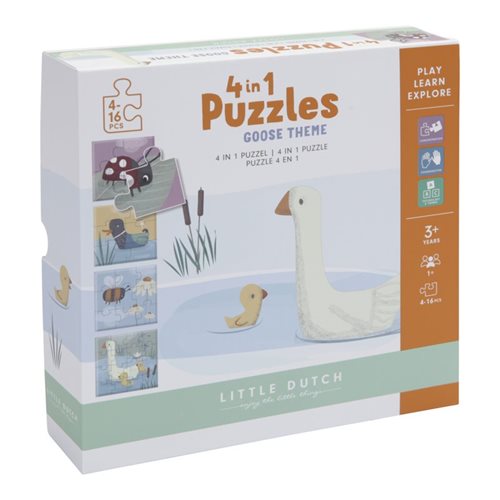 Puzzle 4 en 1 Little Goose