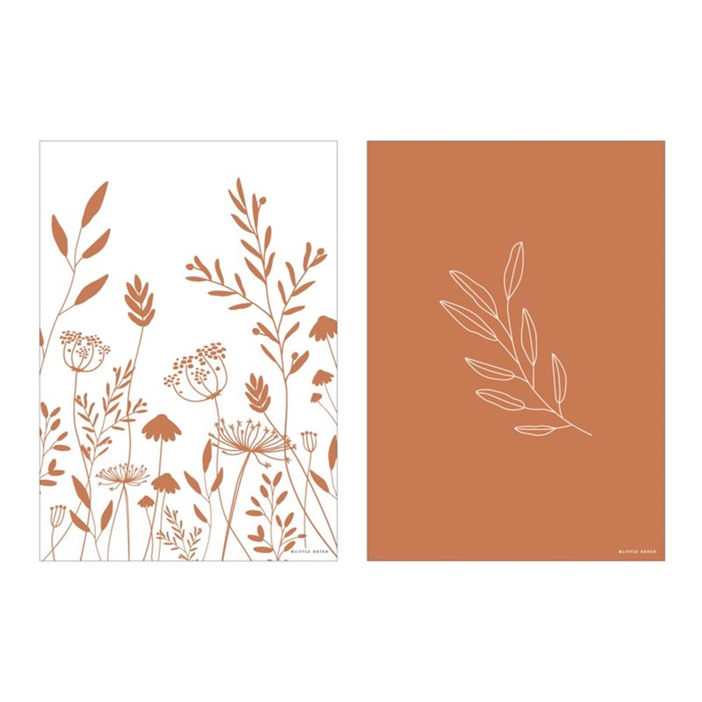 Picture of Poster Wild Flowers Rust - A3