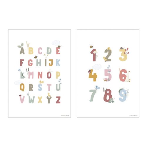 Poster Little Goose ABC Pink - A3