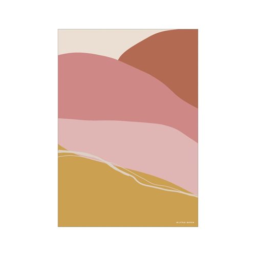 Afbeelding van Poster A3 - Horizon - pink