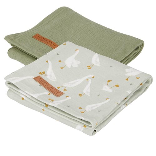 Picture of Swaddles 70 x 70 Little Goose / Pure Olive