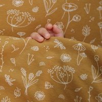 Picture of Cot duvet cover Wild Flowers Ochre