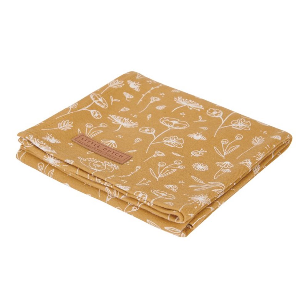 Picture of Swaddle 120 x 120 Wild Flowers Ochre
