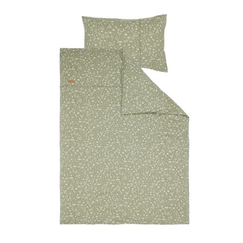 Picture of Cot duvet cover Wild Flowers Olive