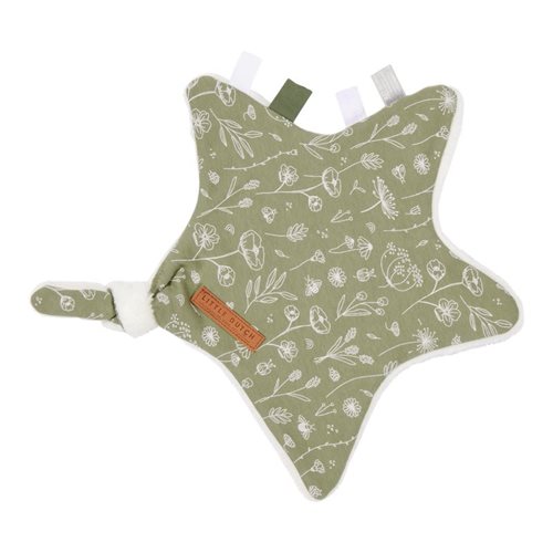Picture of Cuddle cloth, star Wild Flowers Olive