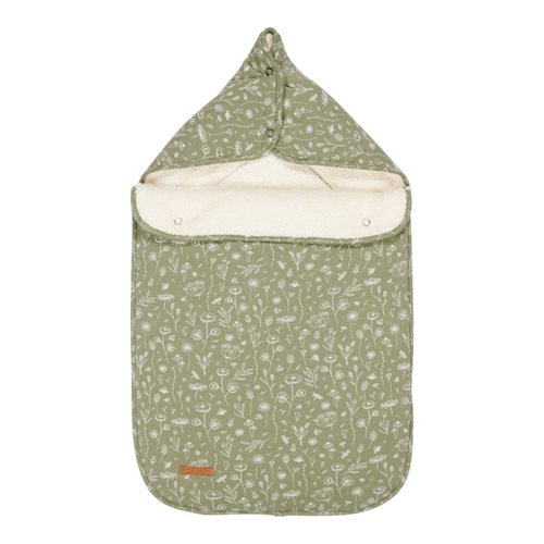 Picture of Car seat 0+ footmuff Wild Flowers Olive