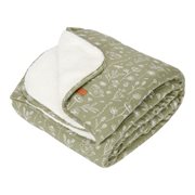 Picture of Bassinet blanket Wild Flowers Olive