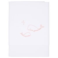 Picture of Bassinet sheet Ocean Pink embroidered