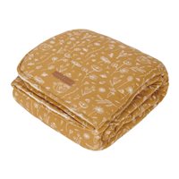 Picture of Cot blanket Wild Flowers Ochre