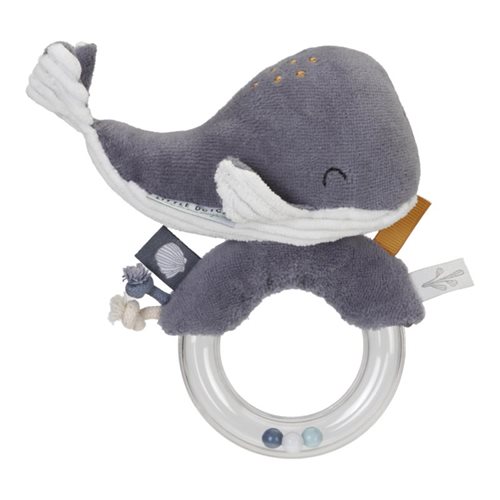 Picture of Ring rattle Whale Ocean Blue