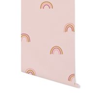 Picture of Non-Woven Wallpaper Little Rainbows Pink