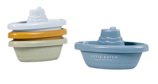 Picture of Stackable Bath Boats Blue