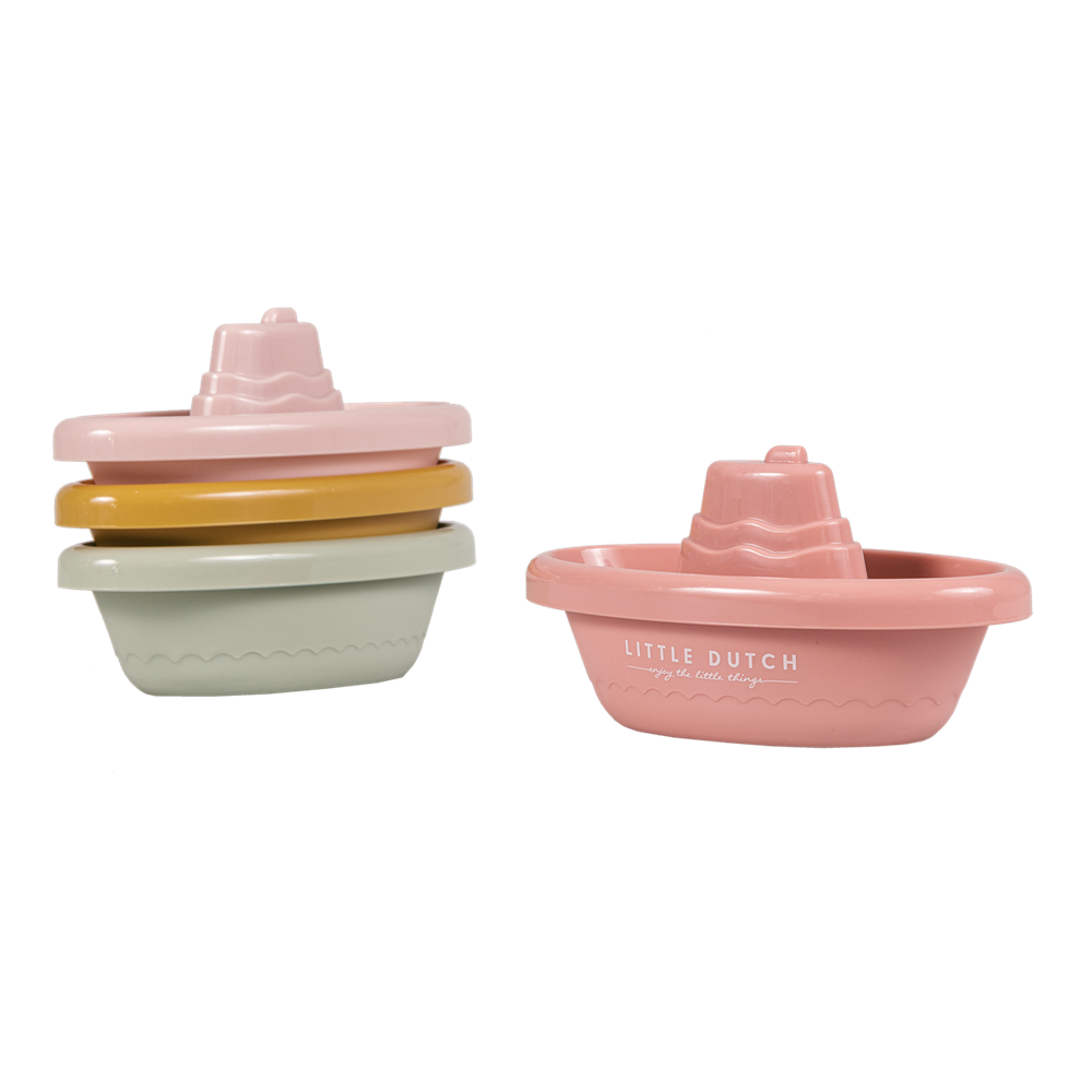 Picture of Stackable Bath Boats Pink
