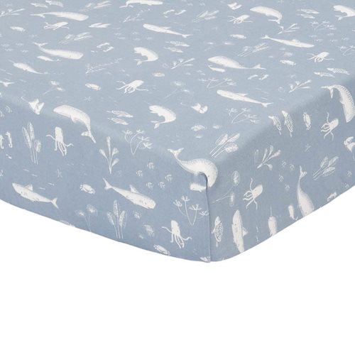 Picture of Fitted sheet 70x140/150 Ocean Blue