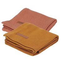 Langes Swaddles 70 x 70 Pure Rust / Pure Ochre Spice