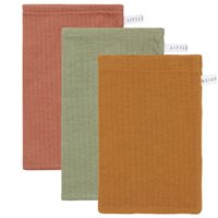 Waschhandschuhe Set Pure Rust / Pure Olive / Pure Ochre Spice