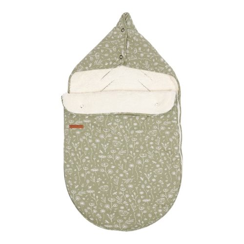 Picture of Car seat 0+ footmuff - Wild Flowers Olive