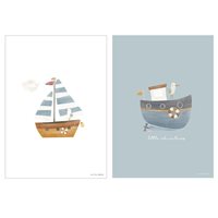 Picture of Poster Sailors Bay Blue - A3