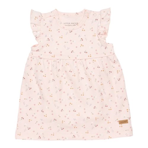 Ärmellos  Kleid mit Rüschen Little Pink Flowers - 62