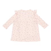 Langärmeliges Kleid mit Rüschen Little Pink Flowers  - 62