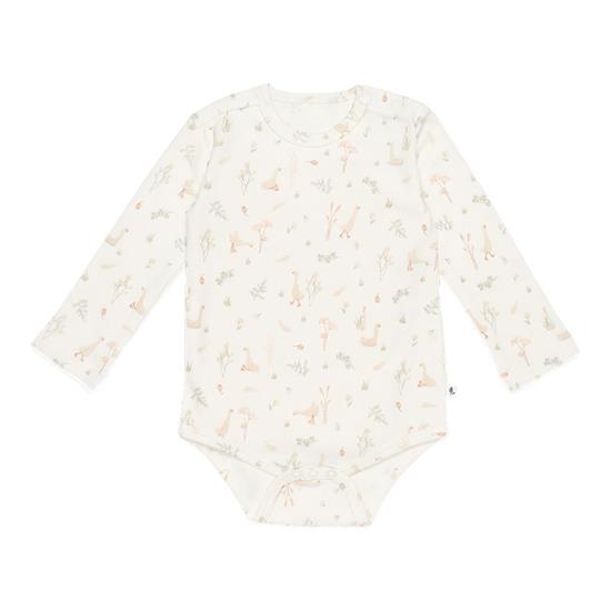 Picture of Bodysuit long sleeves Little Goose White - 62/68