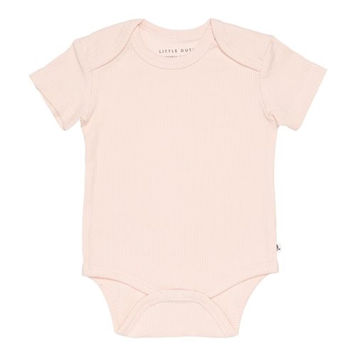 Body manches courtes Rib Pink  - 50/56