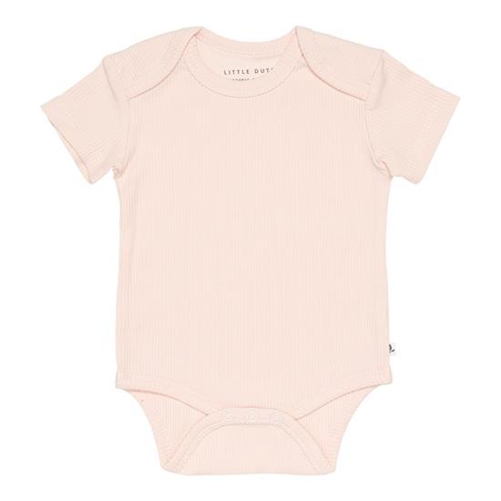 Body manches courtes Rib Pink  - 62/68