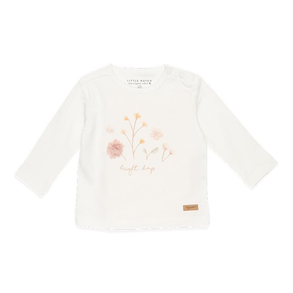 T-shirt manches longues Flowers White - 50/56