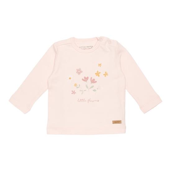 Afbeelding van Shirt lange mouw Flowers Pink - 68