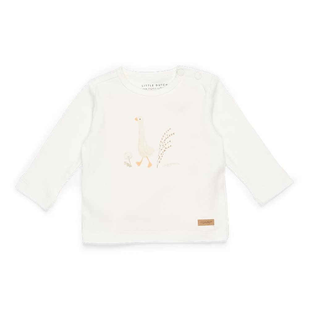 Picture of T-shirt long sleeves Little Goose Walking White - 74