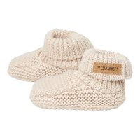 Picture of Knitted baby booties Sand - size 1