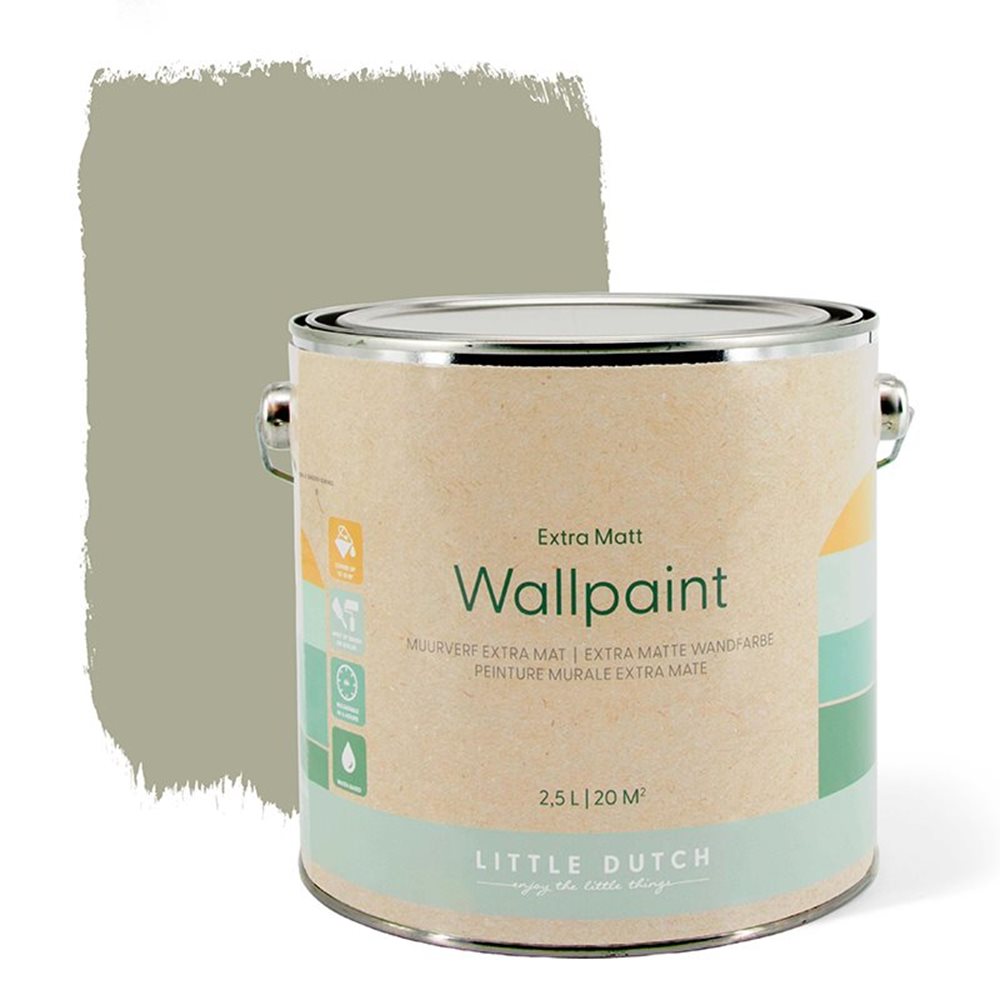 Picture of Wall paint extra mat 2,5L - Pure Olive