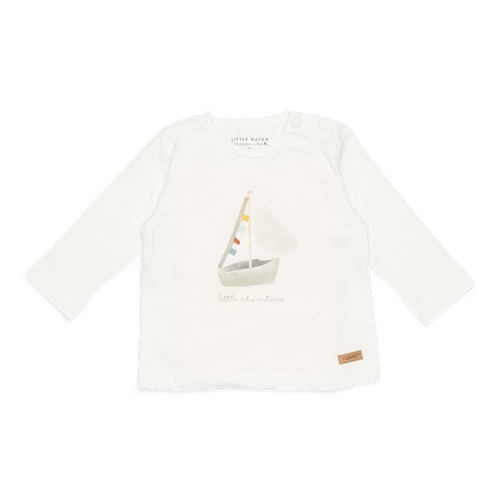 T-Shirt langärmlig Sailboat White Adventures - 80