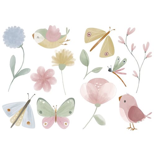 Picture of Wall Decals Flowers & Butterflies