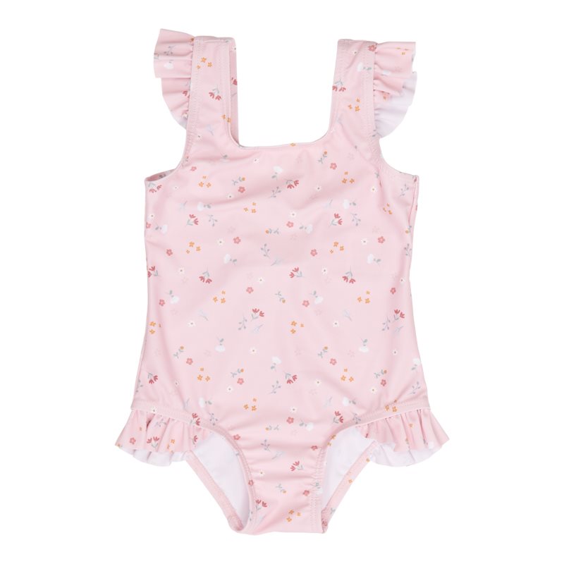 Bathsuit ruffles Little Pink Flowers - 98/104 | Shop at Little Dutch ...
