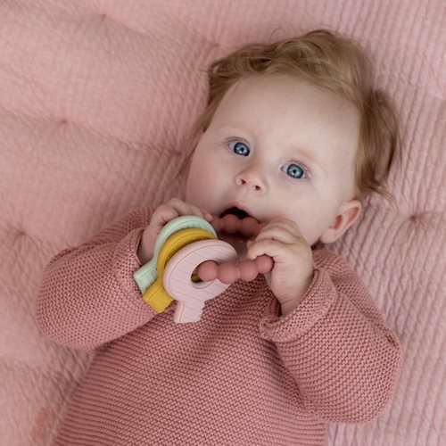 Picture of Teething toy keychain pink 