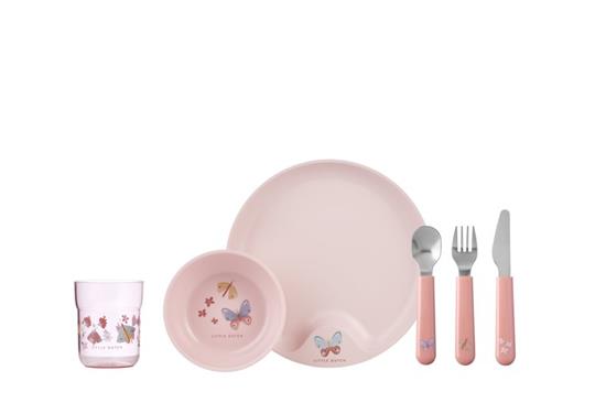 Picture of Children's dinnerware 6-piece set - Flowers & Butterflies