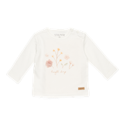 Afbeelding van Shirt lange mouw Flowers White - 86