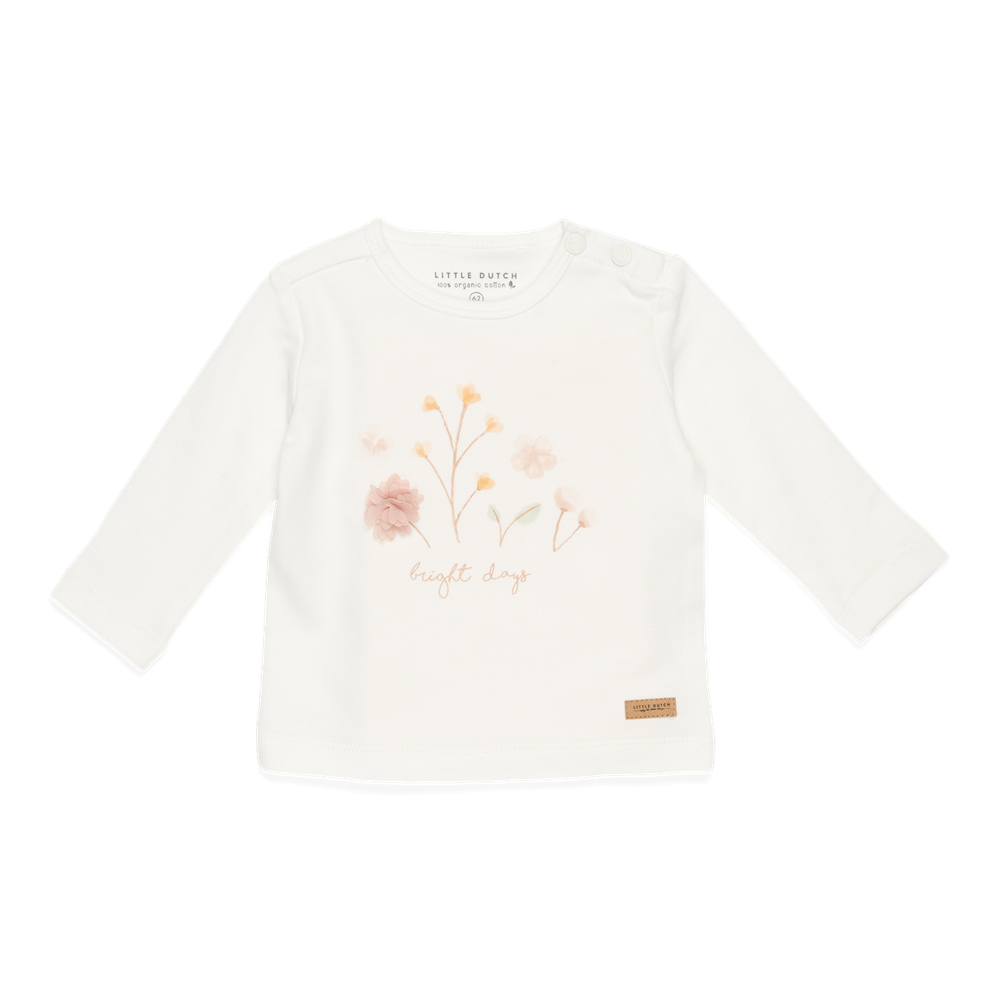 T-shirt manches longues Flowers White - 86