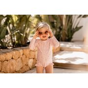 Picture of Bathsuit long sleeves ruffles Little Pink Flowers - 74/80