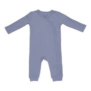 Picture of One-piece wrap suit Rib Blue - 74/80