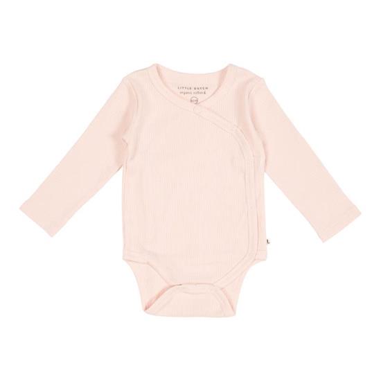 Picture of Bodysuit wrap long sleeves Rib Pink - 74/80